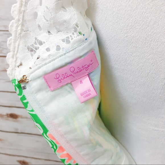 EUC Lilly Pulitzer Reagan Dress in Hibiscus Stroll - Picture 6 of 7